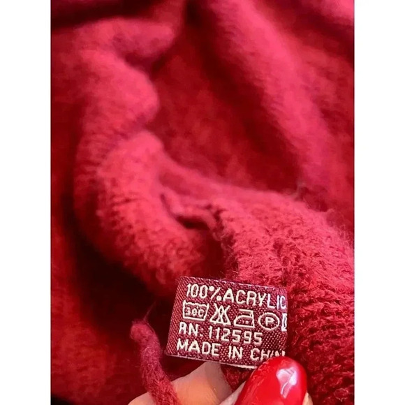 Women's Sleeveless Zig-Zag Knit Open Front Poncho Cardigan Vest with Fringe OS - Picture 4 of 4